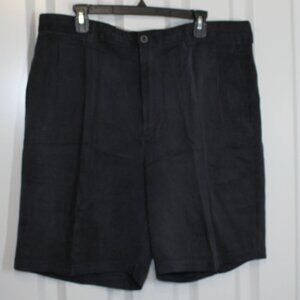Tommy Bahama Men's Silk Pleated Relaxed Fit Navy Blue Shorts Size Waist 38